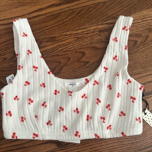 Cherry Print White and Red Sleepwear Set - Picture 3 of 5